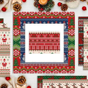 WW198 thème de noël Scrapbook papier <span class=keywords><strong>moche</strong></span> pull artisanat papier de fond pour la fête de noël bricolage carte faisant <span class=keywords><strong>Photo</strong></span> Album décor - Product Image 6