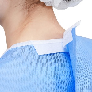 Ventes chaudes en Chine, blouses d'hôpital jetables en <span class=keywords><strong>CPE</strong></span> PE imperméables, blouses médicales chirurgicales d'isolement, 40 g/m² - Product Image 3