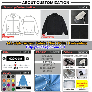 Blouson Bomber Homme Personnalisé OEM de Haute Qualité, Doublure Polaire, Toile Robuste, Veste de Travail Personnalisée pour Homme - Product Image 6