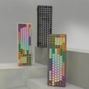 <span class=keywords><strong>Clavier</strong></span> mécanique <span class=keywords><strong>AZERTY</strong></span> français avec logo personnalisé, rétroéclairage LED RVB, taille standard, programmable, ergonomique, filaire, USB, métal, pour jeux - Product Image 6