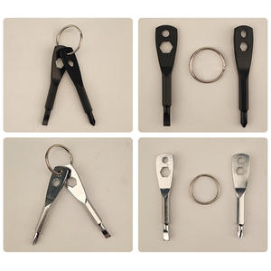 Juego de Destornilladores Multiusos para Exteriores, Mini Destornillador de Acero Inoxidable, Cabeza Plana y Phillips, Herramienta Portátil EDC para Llavero - Product Image 2