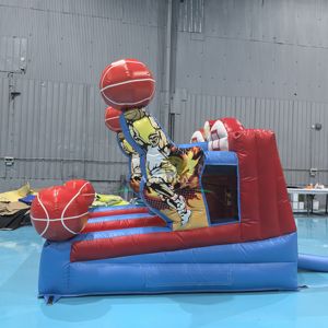 Jeu de <span class=keywords><strong>basket</strong></span> gonflable double panier personnalisé en PVC écologique pour enfants et adultes, facile à gonfler - Product Image 4
