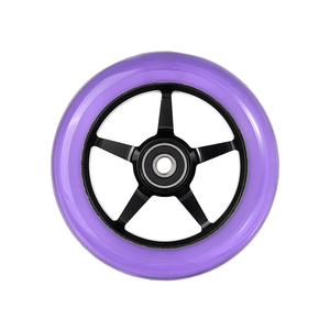 110mm Transparent PU Scooter Roues Soie Impression Logo Personnalisé Trick <span class=keywords><strong>Freestyle</strong></span> Stunt Scooter Pièces Prêt à Expédier - Product Image 4