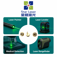 LXU51510NPG 515nm 10mW Dioda Laser Hijau TO18 5.6mm Modul LD untuk Laser Pointer Leveler Rangefinder Medis
