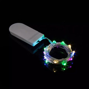 Guirnalda de Luces de Hadas a Pilas para Decoración Navideña, <span class=keywords><strong>Cadena</strong></span> de Luces de Navidad de 1m, Guirnalda de Luces LED de Alambre de Cobre con Forma de Estrella - Product Image 3