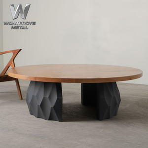 Pied de table basse créatif en <span class=keywords><strong>fer</strong></span> géométrique pour bricolage, base de table de salon ou de bureau, décoration de meubles, design d'intérieur - Product Image 3