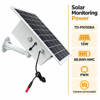 Alimentation solaire 15W 88.8Wh NMC PWM pour équipement de surveillance monté sur poteau
