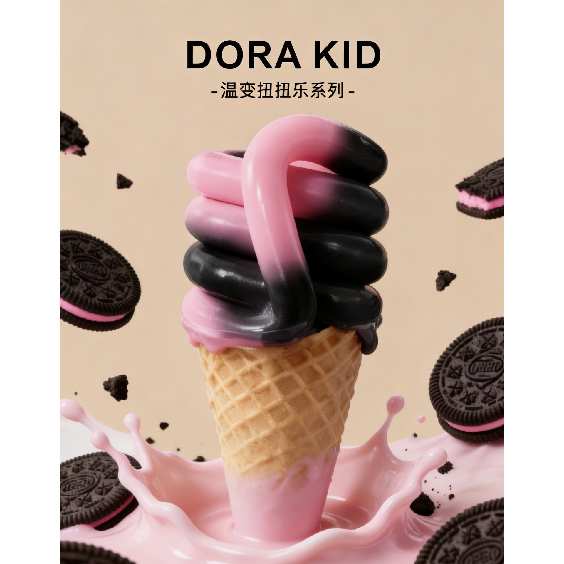 [สินค้าขายดี] สตรอว์เบอร์รีโอรีโอ แบล็คทูพิงค์