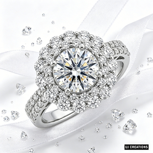 <b>Custom</b> S925|9K|14K|18K Solid Gold 1 1/2 Karat Round Lab Grown Diamond Wedding <b>Ring</b> VVS-VS Quality Brilliant Cut <b>Ring</b> - Product Image 5