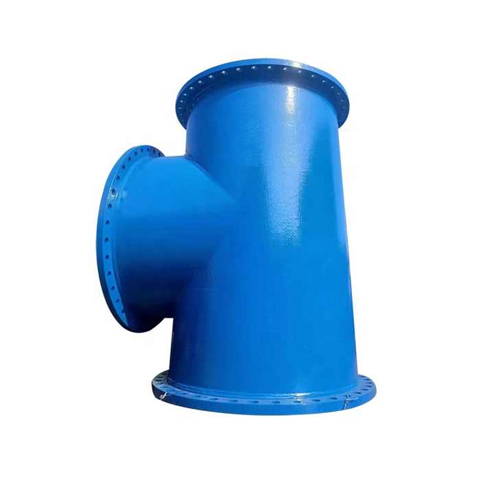 Big Size K12 Ductile Iron Ggg50 Flanged Joint Fitting Di All Flange Equal Tee