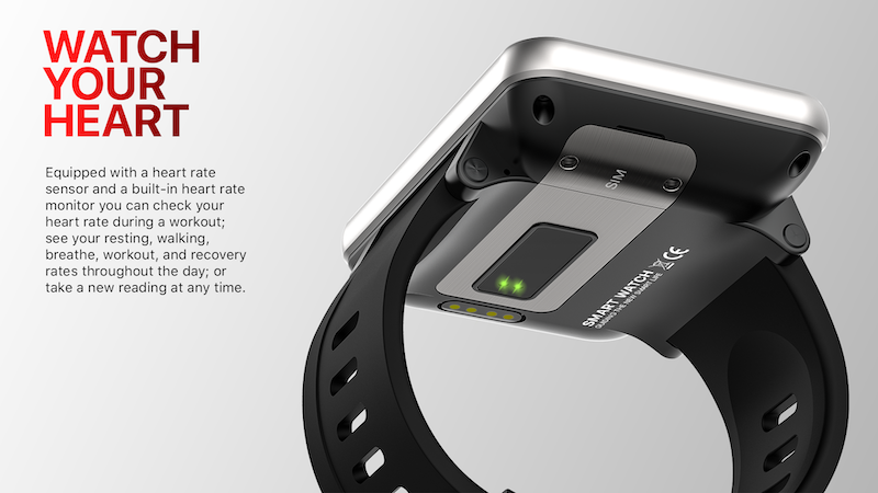 DM100 Smartwatch - 2.86inch Max Ouch Screen 4g Android GPS