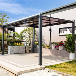 Pérgola de Aluminio Personalizada para Jardín, Cubierta de Pérgola con Techo de Láminas, Pérgola Motorizada de Aluminio Impermeable para Exteriores - Product Image 2