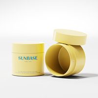 Pot de crème minimaliste OEM ODM en PP à paroi simple, 10G, 50G, 100G, 150G, 200G, pour démaquillant, exfoliant et crème visage