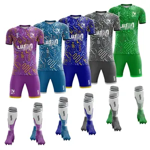 Luson prezzo di fabbrica sublimazione abbigliamento sportivo calcio maglia maglia da calcio <span class=keywords><strong>femminile</strong></span> colore rosso brillante maglia manica corta calcio - Product Image 1