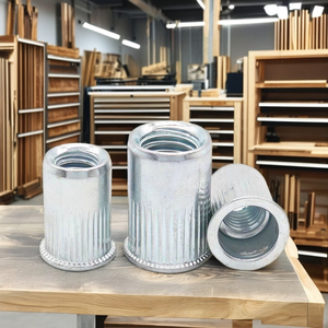 Mạ kẽm phẳng đầu thép mạ kẽm ren chèn chìm đinh tán hạt dẻ cho ứng dụng khai thác mỏ - Product Image 3