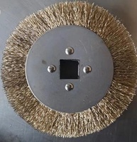 Brosse circulaire industrielle DIY OEM en acier inoxydable de 250 mm/10 pouces pour le polissage et la décarburation