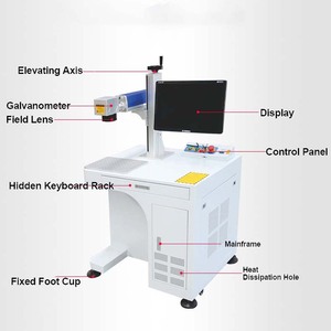 Nouvelles machines de marquage laser à fibre métallique Raycus JPT 3D Dynamic Mopa Color Marker 20W/30W/50W avec gravure rotative AI/DXF DST - Product Image 4