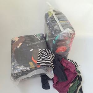 Chiffons de nettoyage industriels, chiffons récupérés, chiffons recyclés, chiffons de t-shirts colorés, chiffons en coton, 10 kg - Product Image 1