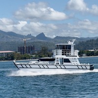Bateau de débarquement en aluminium 5083 H116 soudé de 12m x 4m, bateau de passagers, navire de transport de marchandises, bateau d'appel d'offres gouvernemental