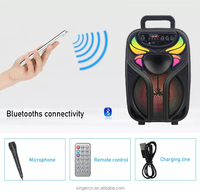 BK-802 GY-802 Altavoz Bluetooth Portátil de 8 Pulgadas, Bocinas Inalámbricas Recargables, Altavoz Multiusos