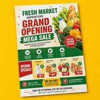 Brochures, dépliants et flyers imprimés sur mesure avec des dimensions personnalisées, brochures publicitaires, idéales pour la promotion en supermarché