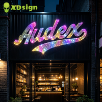 Lettres lumineuses LED personnalisées XDsign pour devanture de magasin, effet ciel étoilé, étanches IPX7, découpées au laser, éclairage décoratif contrôlé par Bluetooth