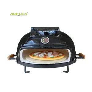 Auplex Groothandel Veelzijdige Houtskool Pizza Oven 21Inch Keramische Pizza Oven Voor Veelzijdig