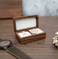 Boîte à bijoux miniature haut de gamme personnalisée en bois, boîte de rangement en bois faite à la main, emballage écologique et recyclable pour montres et bijoux