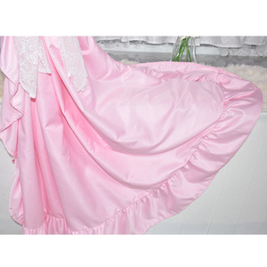 Vente en gros 100% polyester taille personnalisée rideau coupe-vent princesse à volants rideaux verticaux semi-occultants - Product Image 4