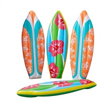 Décorations personnalisables transfrontalières pour fête aquatique d'été sur la plage, en PVC gonflable imperméable, pour planche de surf hawaïenne et radeau aquatique