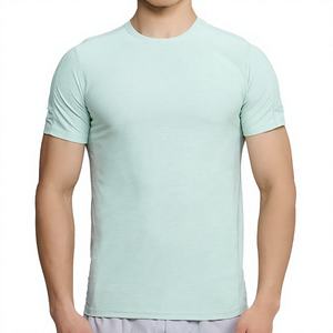 Camiseta Deportiva de Fitness para Correr, 220 Gramos, Transpirable, 100% Algodón, Manga Corta, Cuello Redondo, Diseño Personalizado, Talla Grande, para Fisicoculturismo - Product Image 3