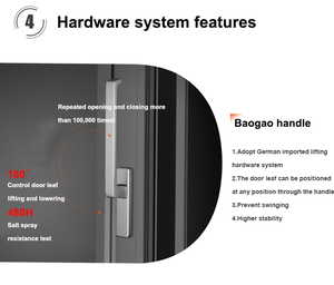 Deezon ประตูบานเลื่อนอลูมิเนียมกรอบแคบบางบาน - Product Image 5