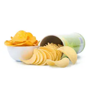 Cilindro Kraft Custom Eco Friendly Food Grade Pode Feito De Folha De Alumínio dentro De Papel Batata Chips Tubo De Embalagem Caixa Redonda