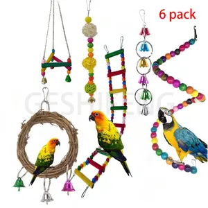Best Selling Wooden Bird Toys Plastic Canary Bird Toys for sale for birds //