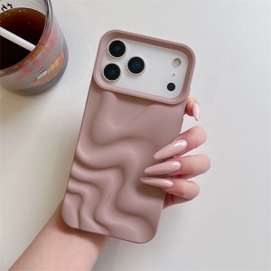 New Product for iphone 16 Mobile Phone Accessories Macaron Big Wave <b>Candy</b> Color Soft Shell Wholesale Back case - Product Image 5