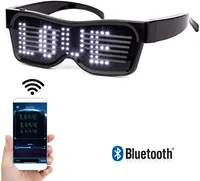 Affichage Programmable chaud Bluetooth APP bricolage lunettes de mode charge intelligente lunettes LED programmables éclairées