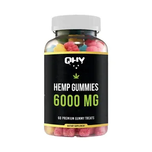 OEM ODM Hemp Gummies Happy Mood Supplements For Soreness Stress & Inflammation Relief Hemp Gummies Pain Management