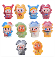 Vente en gros de figurines d'animaux de cirque miniatures Kawaii, jeu de perles mystère surprise, sac de perles, jouet pour enfants, cadeau d'anniversaire pour enfants
