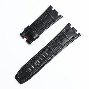 Correa de Reloj de Cuero Genuino de Primera Capa para AP <span class=keywords><strong>Audemars</strong></span> 15400 15703 26320 Serie Offshore para Hombre, 27mm, Negra y Marrón - Product Image 2