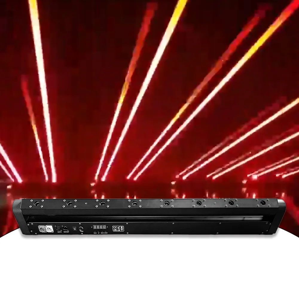 TMUT-LS-09 8 Eyes DMX 500mwレーザーレッドバームービングヘッドレーザーライトDJディスコナイトクラブイベントステージ用