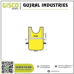 Gilet réfléchissant jaune néon haute visibilité vêtements de travail de sécurité petites rayures argentées 40x60cm pour une sécurité complète - Product Image 2