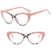 Lunettes de vue papillon classiques pour femmes DL, monture PC anti-lumière bleue, verres plats