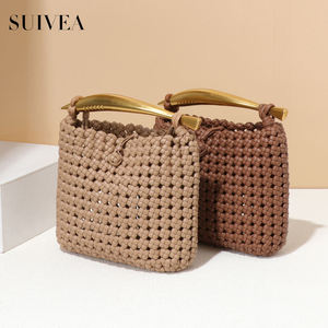 กระเป๋าถือผู้หญิงแบบถือด้วยมือดีไซน์เฉพาะแฟชั่นและอเนกประสงค์กระเป๋าถักสะพายไหล่เดียวทันสมัย - Product Image 4