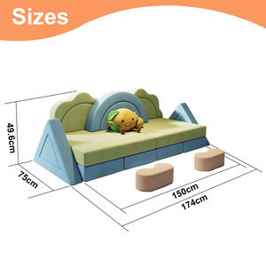 Meilleures ventes : Canapé de <span class=keywords><strong>jeu</strong></span> en blocs de construction pour tout-petits, canapé en mousse créatif et sûr pour enfants, pour bibliothèques, librairies, <span class=keywords><strong>coin</strong></span> lecture, crèche - Product Image 3