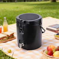 Glacière isotherme portable 8L en PE rotomoulé, étanche, avec intérieur en acier inoxydable, personnalisable avec logo, pour le stockage alimentaire