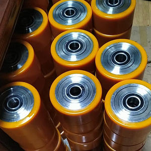 Preço de fábrica 1 para 3 ton ton heavy duty pu roda gêmea 10 industrial rodízio da roda dupla - Product Image 6