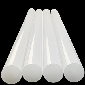 Tiges en plastique en polypropylène blanc rond lisse <span class=keywords><strong>PP</strong></span> <span class=keywords><strong>PTFE</strong></span> <span class=keywords><strong>PE</strong></span> pour la production - Product Image 1