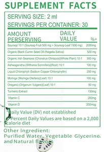 Tetes Cairan Oral Soursop Bitters Sea Moss Moringa Kunyit Minyak Habbatussauda Oregano Ashwagandha Suplemen Pendukung Imunitas - Product Image 2