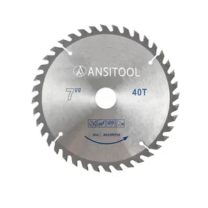 7-1/4 인치 hss 원형 톱날 40T 목재 절단 톱날 전동 공구 180mm