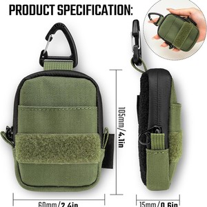 Nylon Outdoor Sports Waist Bag Waterproof Multi Functional Coin Purse Card Holder Accessory For Men's Chest Bag - Product Image 5